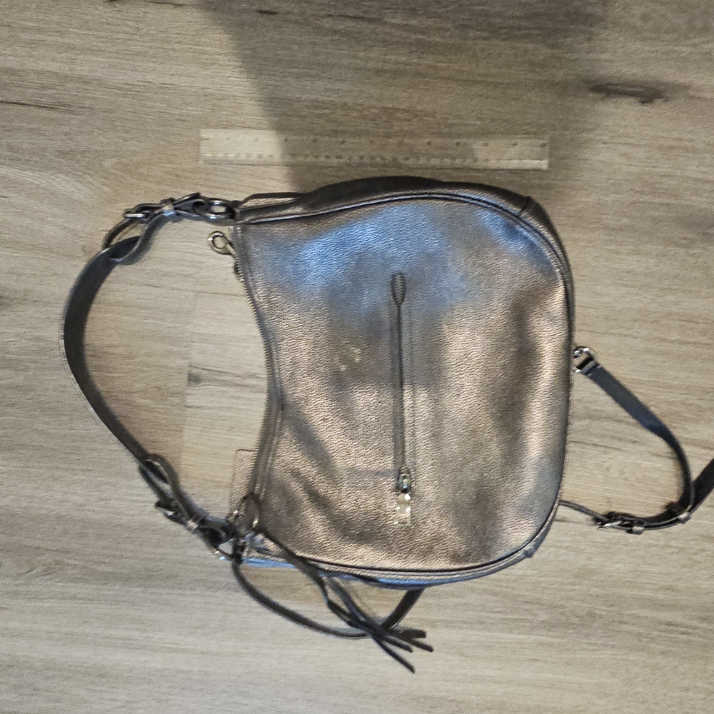 Coach Shimmering Silver Crossbody Bag